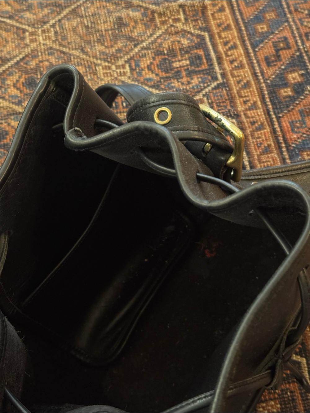 Vintage Coach Bucket Bag with Drawstring #9952 - Picture 5 of 9